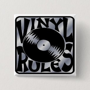 Vinyl Rules 15 Cm Square Badge