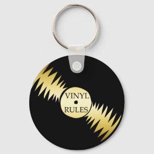 VINYL RULES KEY RING