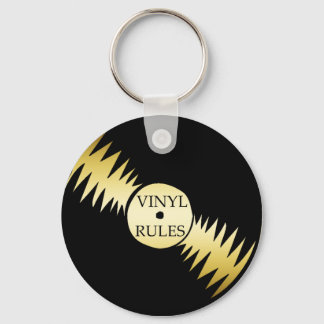 VINYL RULES KEY RING