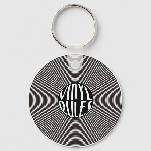 Vinyl Rules Key Ring (Front)