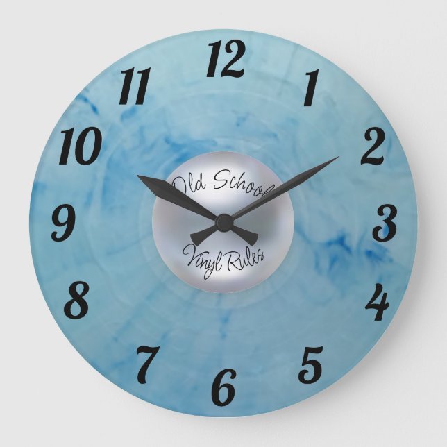 Vinyl Rules Large Clock (Front)