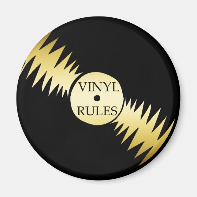 VINYL RULES MAGNET (Front)