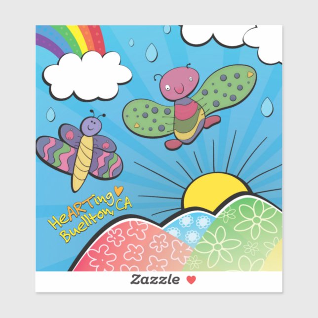 Vinyl Sticker - Loving the Rain - Buellton.Art  (Sheet)