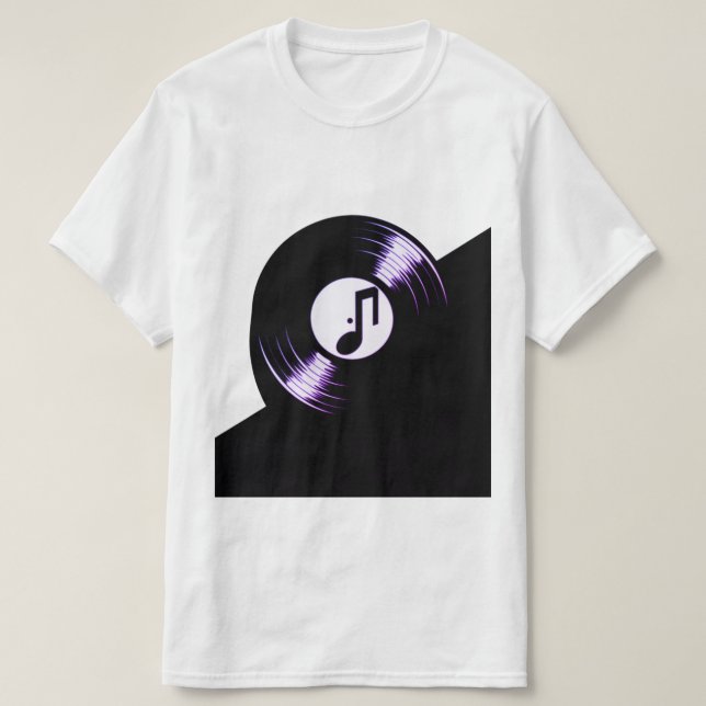 Vinyl Vibes: The Sound of Simplicity T-Shirt (Design Front)