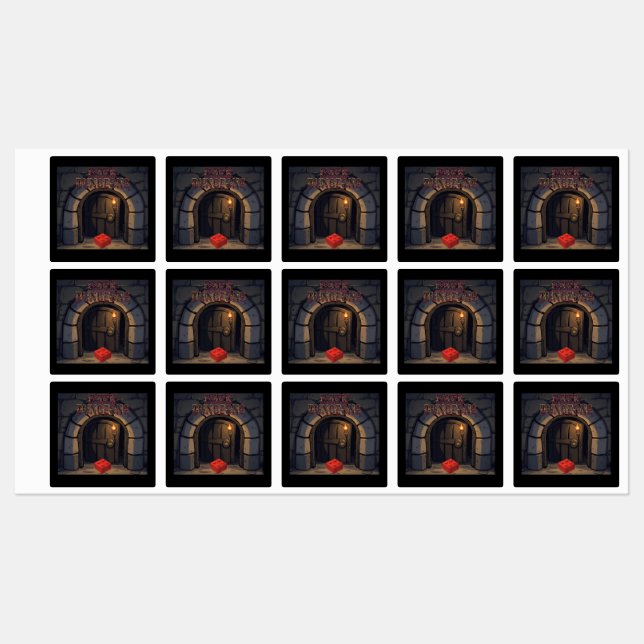 vinyl waterproof Dark Dungeons sticker (Sheet)