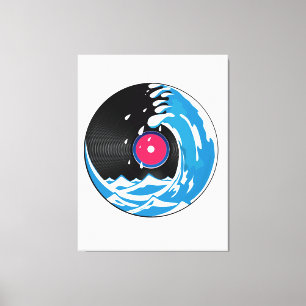 Vinyl Wave Canvas Print