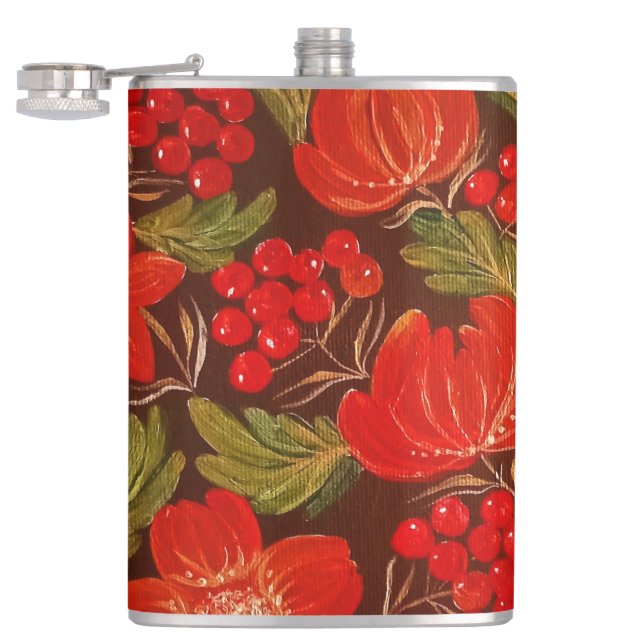 Vinyl Wrapped Flask (Opened)