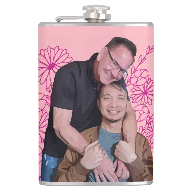 Vinyl Wrapped Flask (Front)