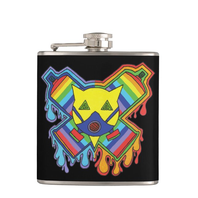 Vinyl Wrapped Flask (Front)