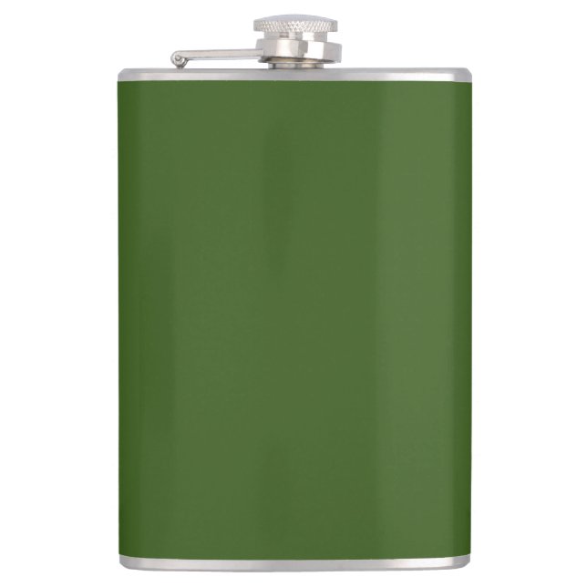 Vinyl Wrapped Flask, 8 oz. Hip Flask (Front)
