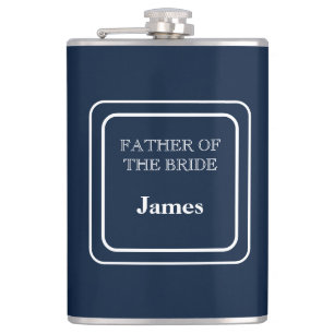 Vinyl Wrapped Flask-Father of Bride Hip Flask