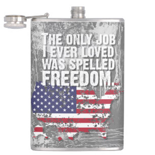 Vinyl Wrapped Flask – Freedom Job
