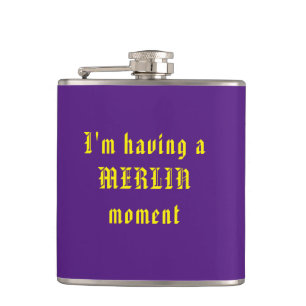 Vinyl Wrapped Flask funny wizard quote