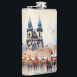 Vinyl Wrapped Flask Prague<br><div class="desc">Prague twilight,  scenic mediaeval city in Bohemia,  Czech Republic.</div>