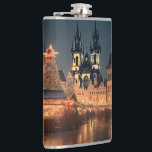 Vinyl Wrapped Flask Prague<br><div class="desc">Prague twilight,  scenic mediaeval city in Bohemia,  Czech Republic.</div>