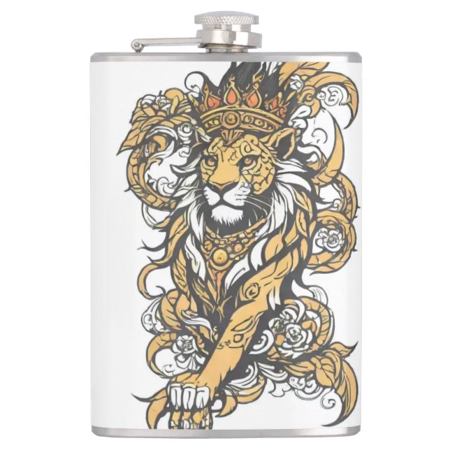 Vinyl Wrapped Flask – Stylish & Durable Drinkware (Front)