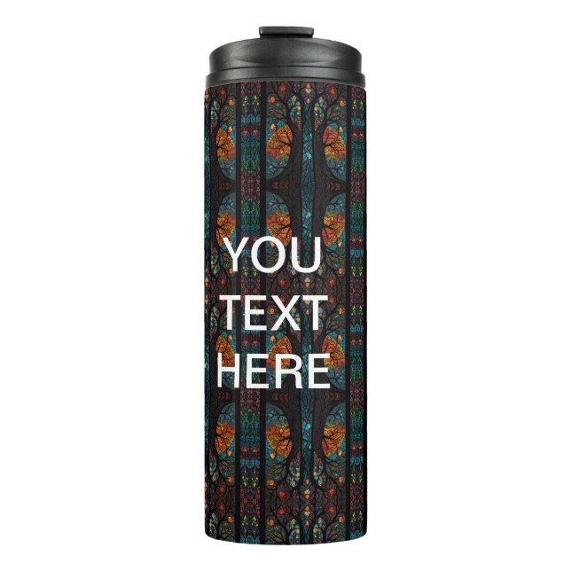 Vinyl Wrapped Flask Thermal Tumbler (Front)