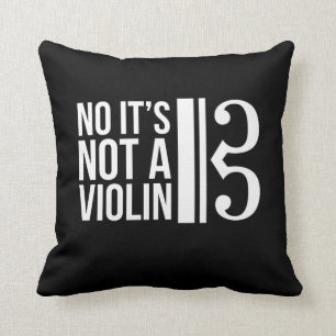 Viola Alto Clef Musician Humor Not A Violin Cushion