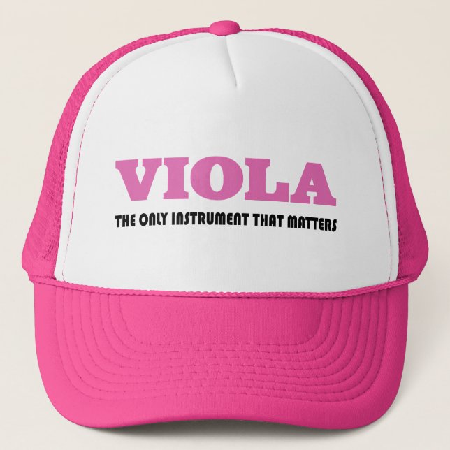 Viola Attitude Music Gift Trucker Hat (Front)