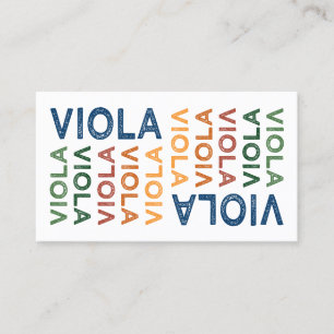 Viola Colourful Business Card