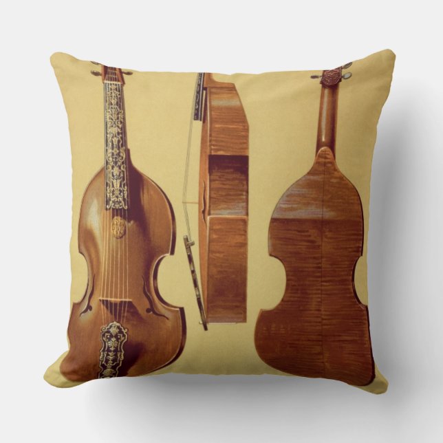 Viola d'Amore, 18th century, from 'Musical Instrum Cushion (Front)