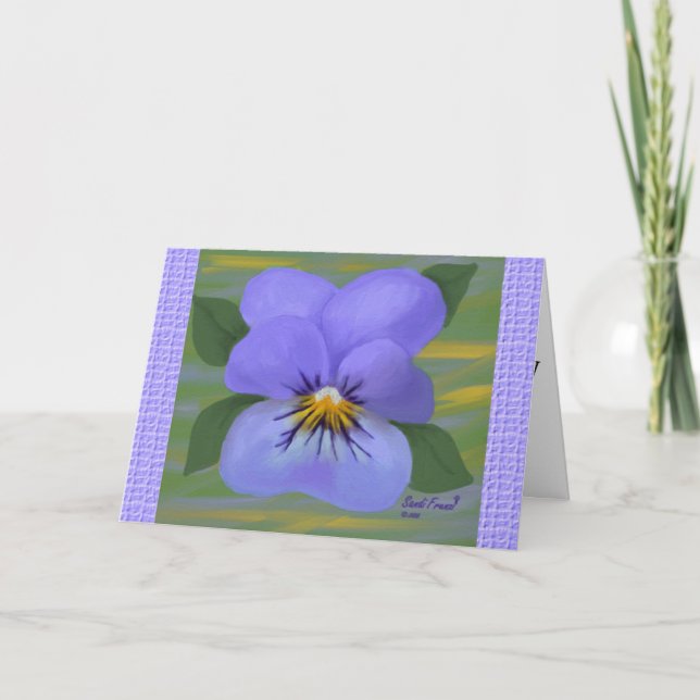 Viola Easter Card (Large Font) (Front)