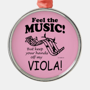 Viola Feel The Music Metal Tree Decoration