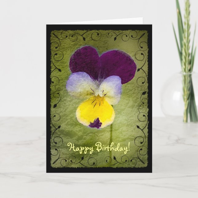 Viola, Happy Birthday! Card (Front)