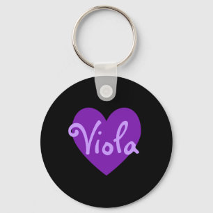 Viola in Purple Key Ring