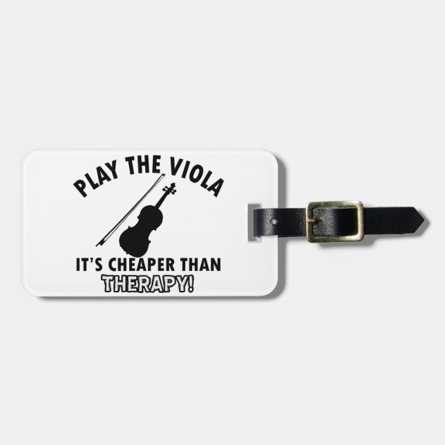 VIOLA instrument designs Luggage Tag (Front Horizontal)