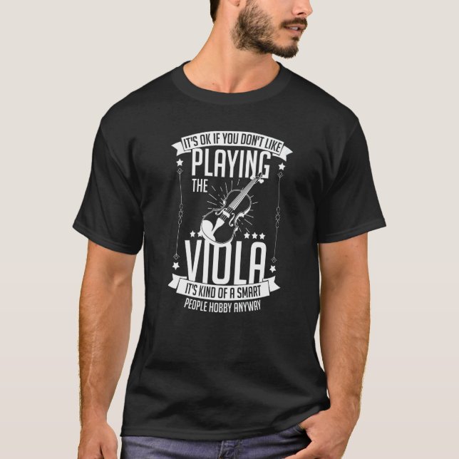 Viola Instrument Music Notes Player Lesson Beginne T-Shirt (Front)
