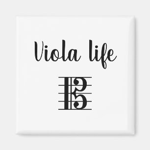 Viola Life Alto Clef Music Magnet