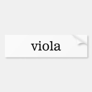 Viola Music Bumper Sticker