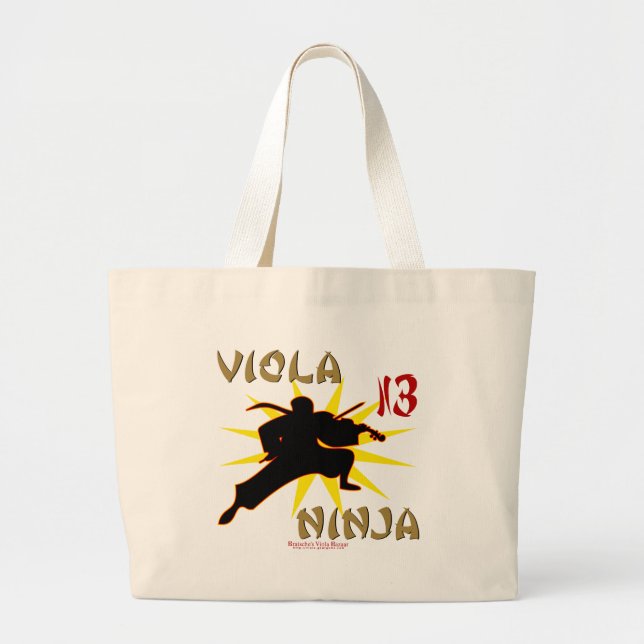 Viola Ninja Large Tote Bag (Front)