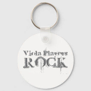 Viola Players Rock Key Ring