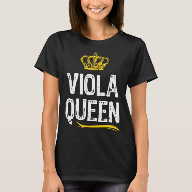 Viola Queen Women Girls Player  Cool Violist T-Shirt (Front)