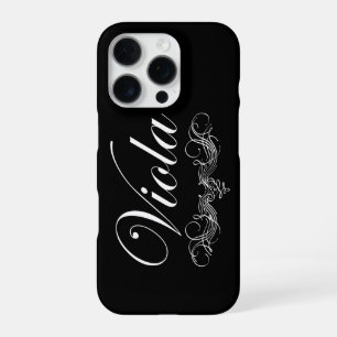 Viola Script T-Shirt iPhone 16 Pro Case