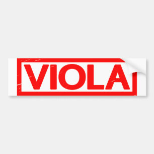 Viola Stamp Bumper Sticker
