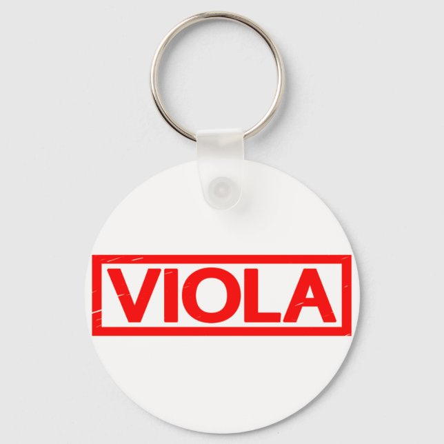 Viola Stamp Key Ring (Front)