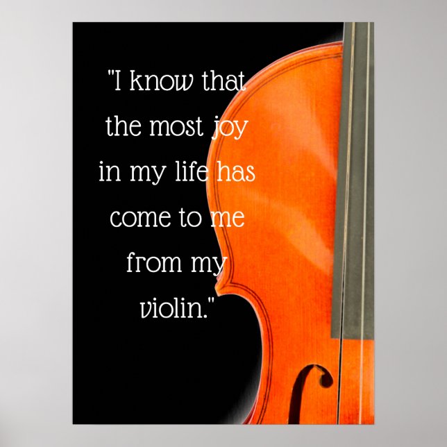 Viola & Violin Music Quote Poster (Front)