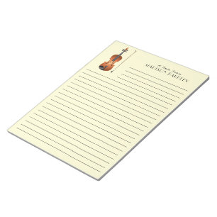 Viola Violin Music Teacher Musician Notepad