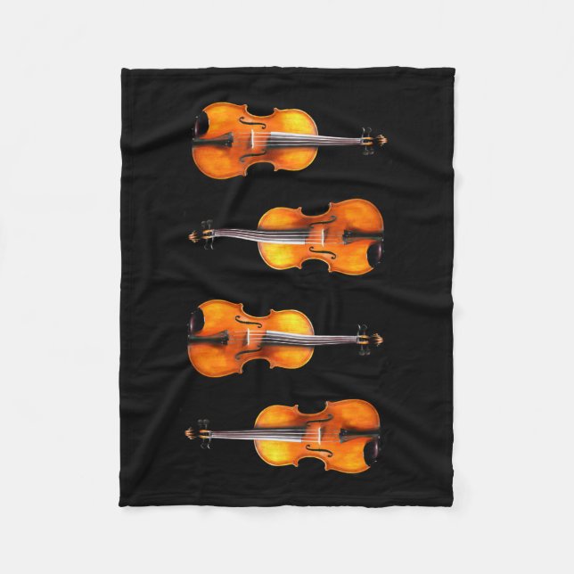 Violas Fleece Blanket (Front)