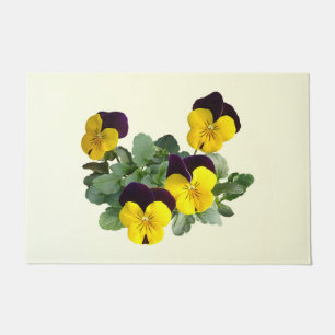 Violas Sorbet Yellow Jump Up Doormat