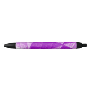 Violet abstract pattern black ink pen
