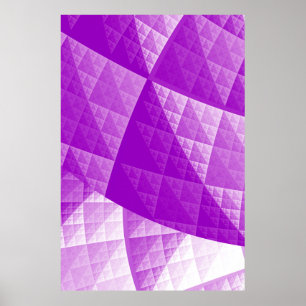 Violet abstract pattern poster