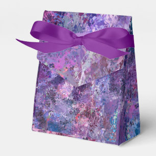 Violet abstraction favour box