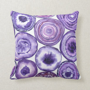 Violet agate pattern cushion