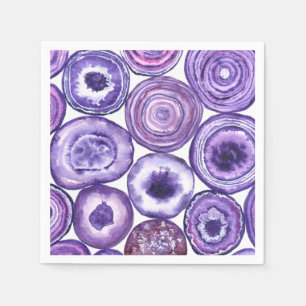 Violet agate pattern napkin