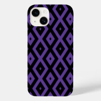 Violet and black diamond pattern