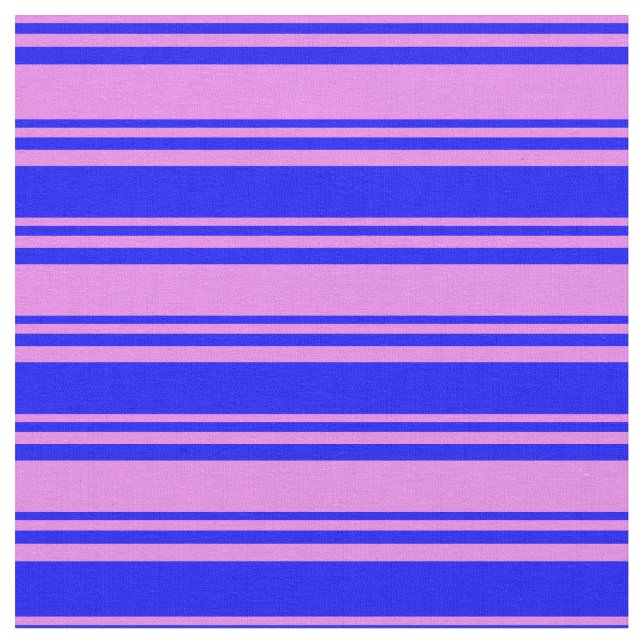 Violet and Blue Coloured Stripes Fabric (Close Up)